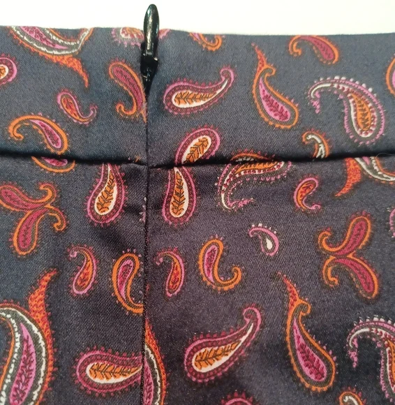 J. Crew Black and Red Paisley Pencil Skirt - Picture 6 of 6